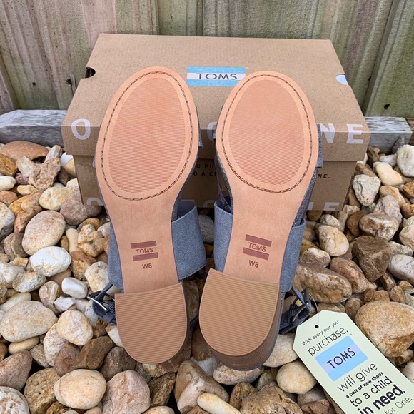 🔥Final🔥TOMS Women's Suede/Linen Poppy Sandals - Picture 5 of 8